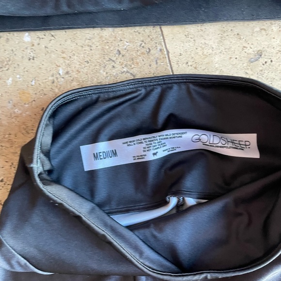 Goldsheep set leggings top bra USA flag patriotic athletic workout yoga sheep - Picture 4 of 5